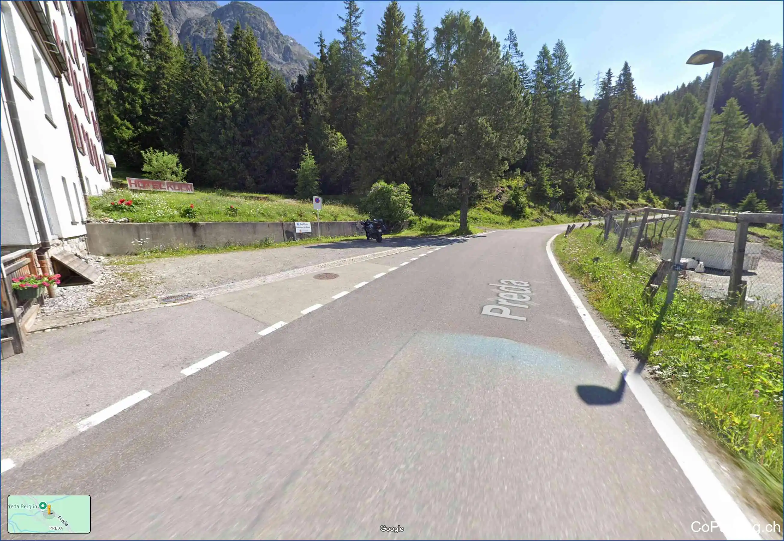 Parking Hotel Preda Kulm, Albulapassstrasse, Bergün - La-Punt, 7482