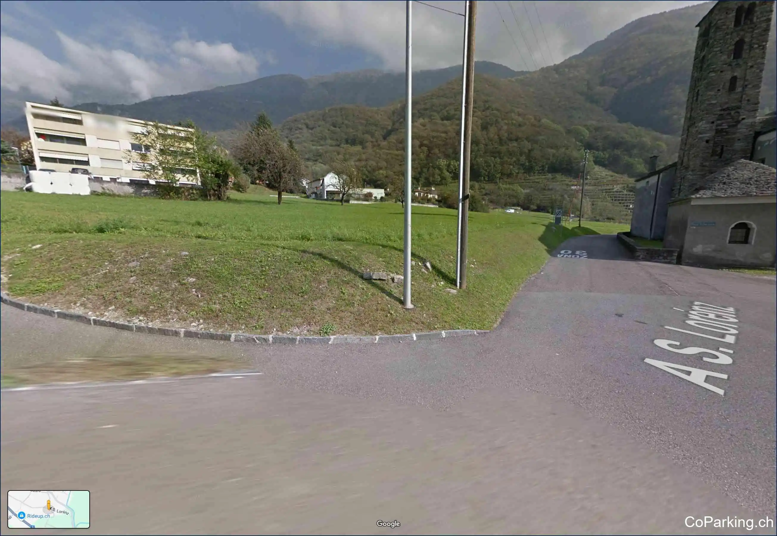 Parking Chesa di San Lorenzo, A San Lorénz, Claro, 6702
