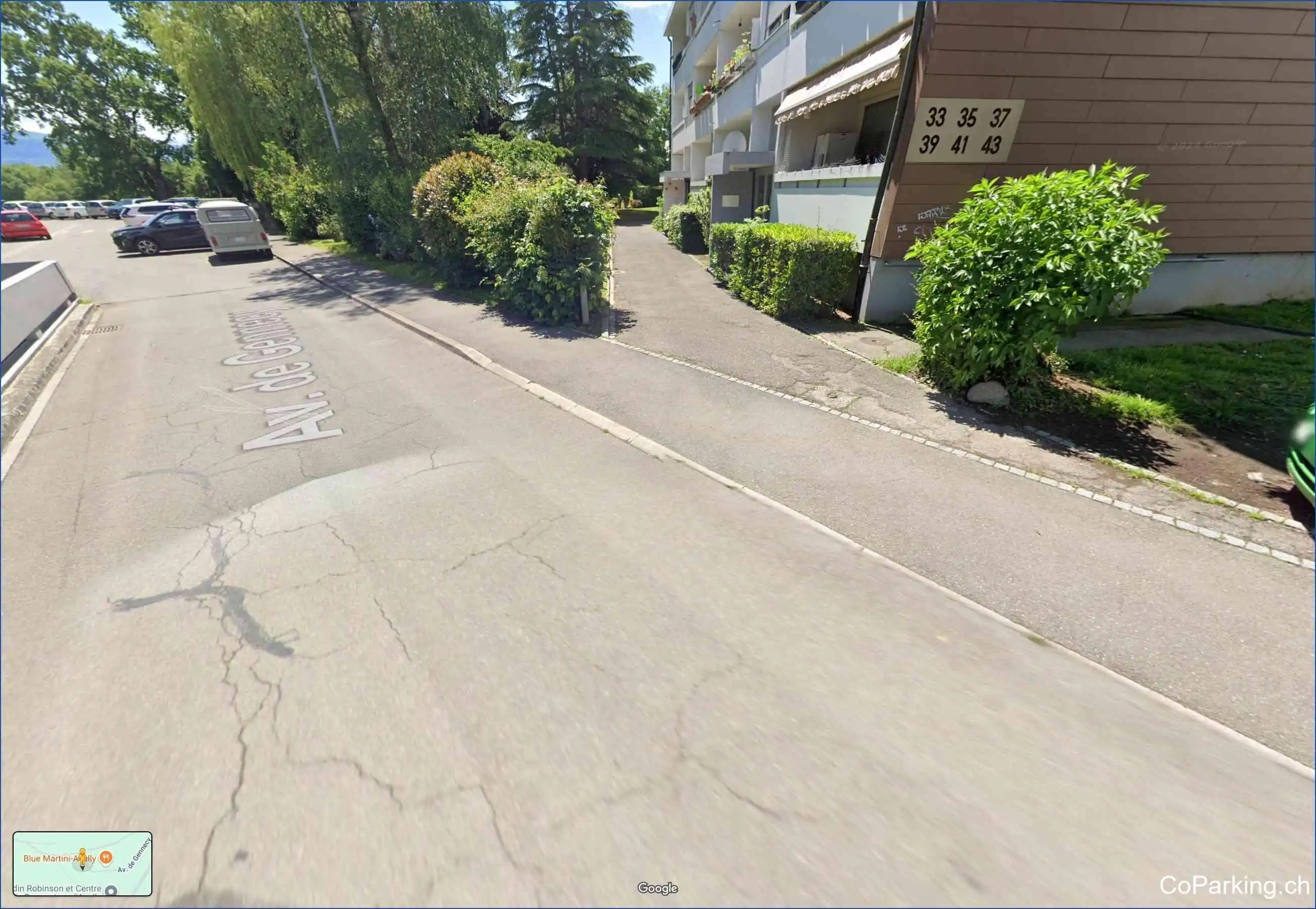 Parking Av. de Gennecy, Avenue de Gennecy, Avully, 1237