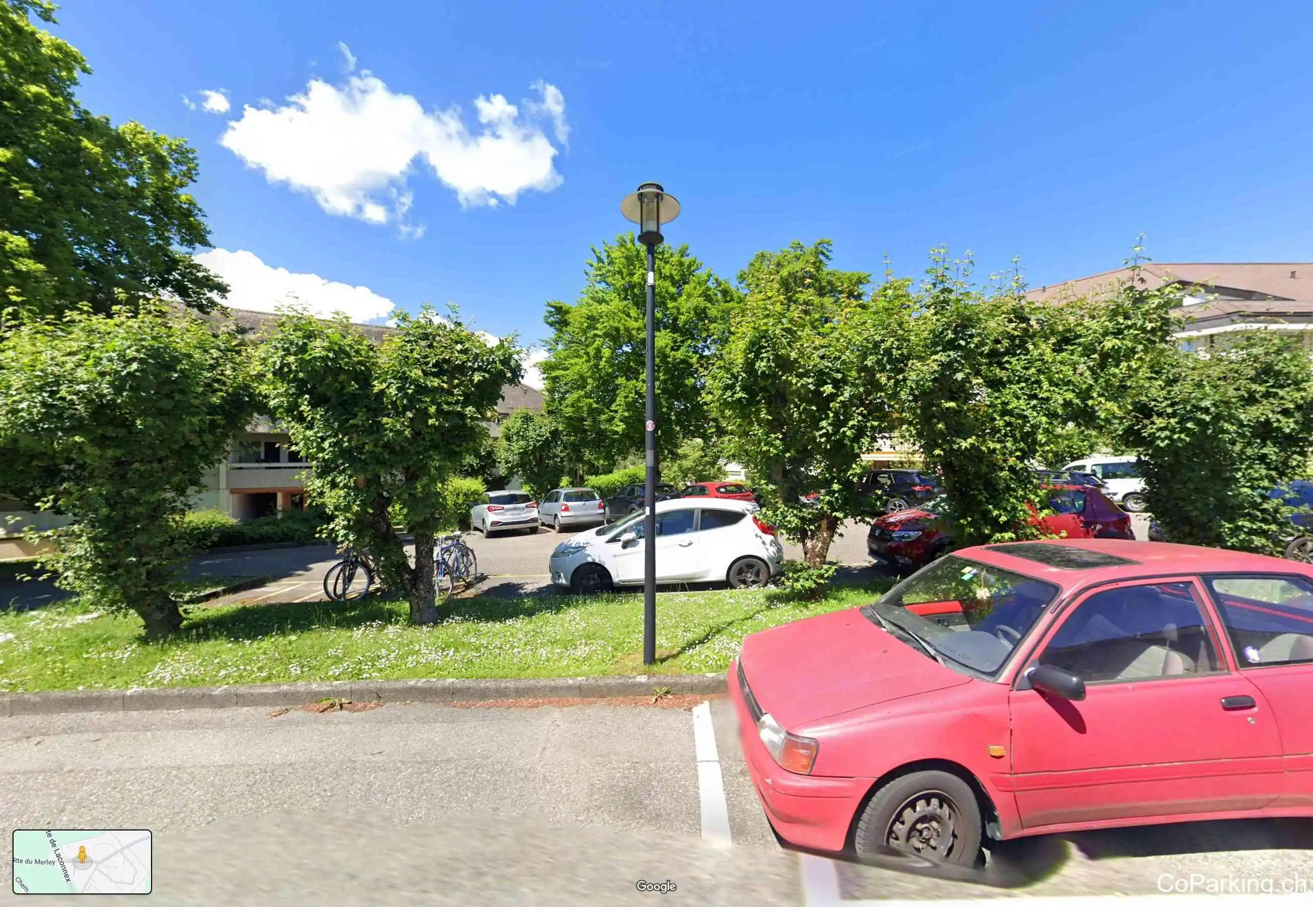 Parking Route du Merley, Route du Merley, Bernex, 1233