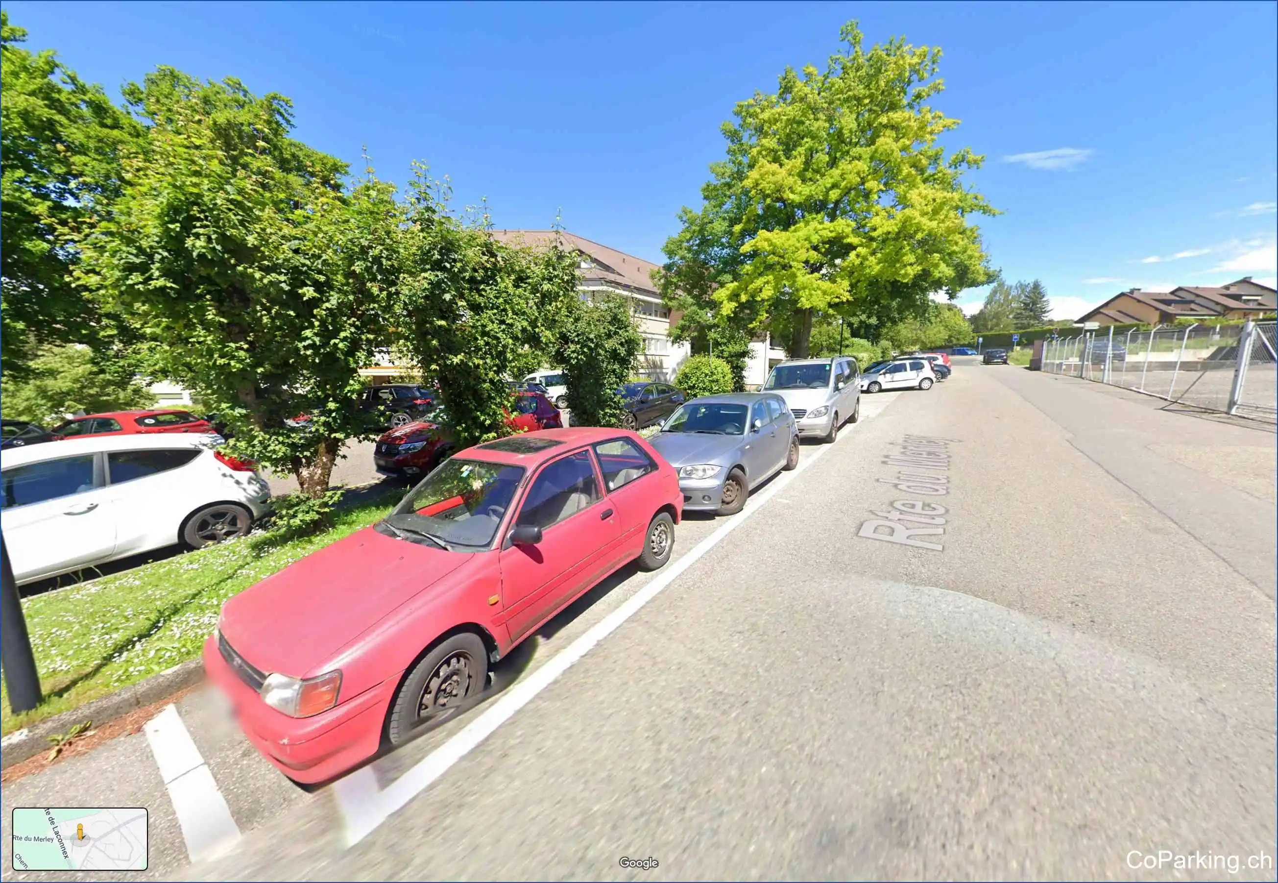 Parking Route du Merley, Route du Merley, Bernex, 1233