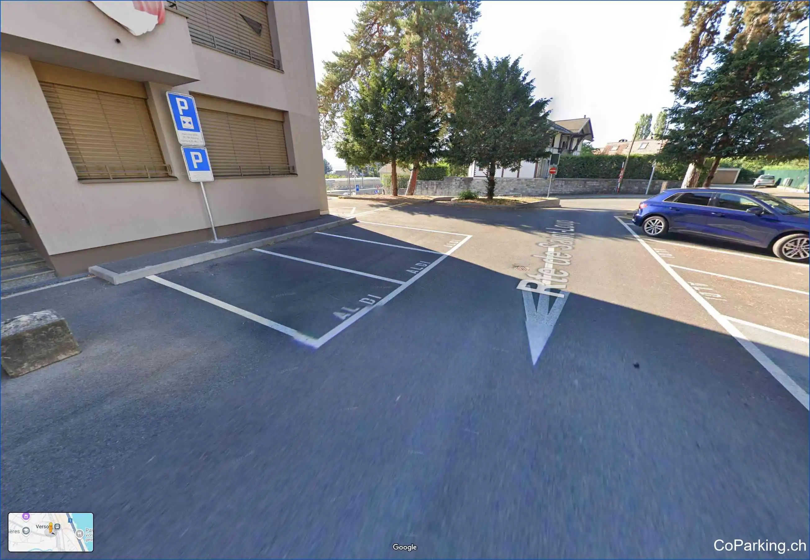 Parking ALDI, Route de Saint-Loup, Versoix, 1290