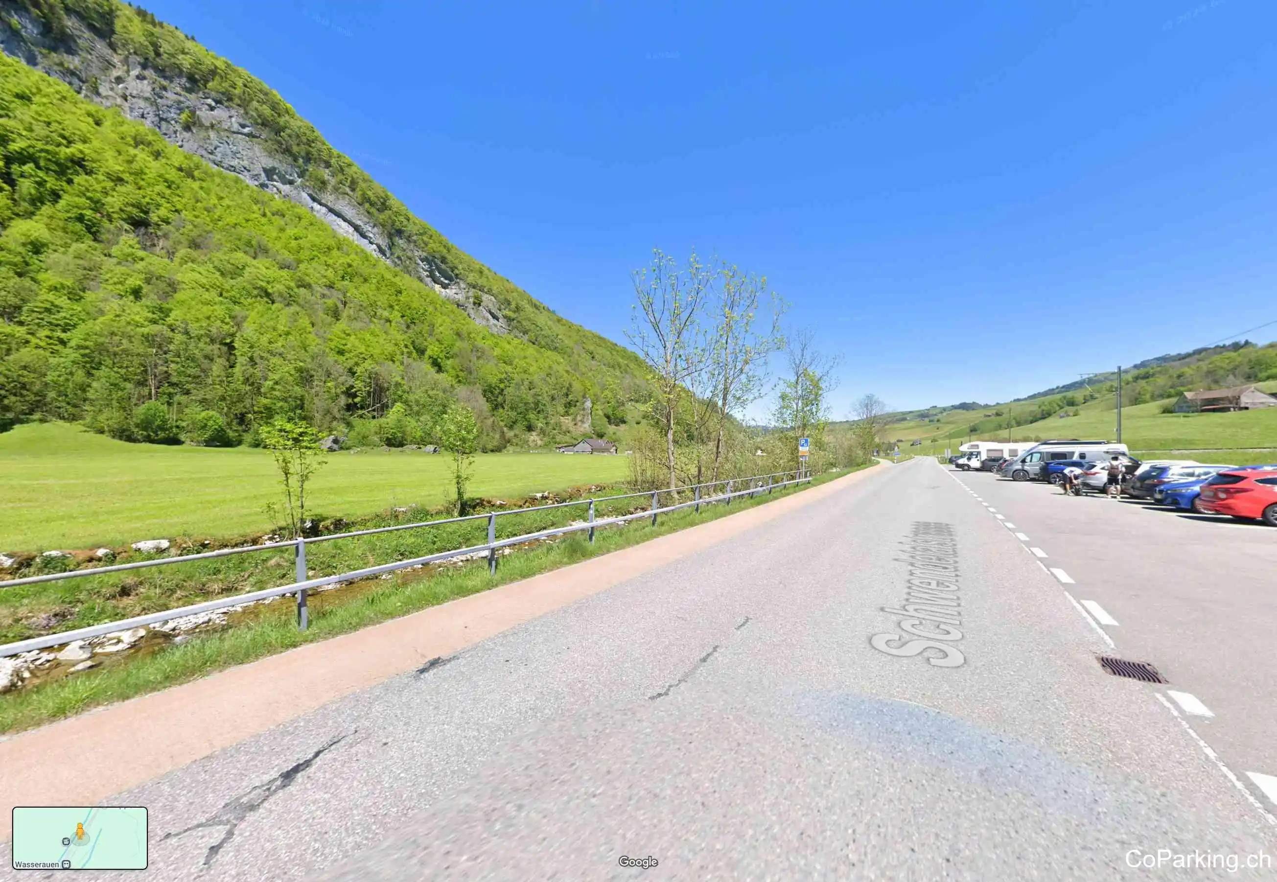 Parking Talstation Wasserauen, Schwendetalstrasse, Weissbad, 9057