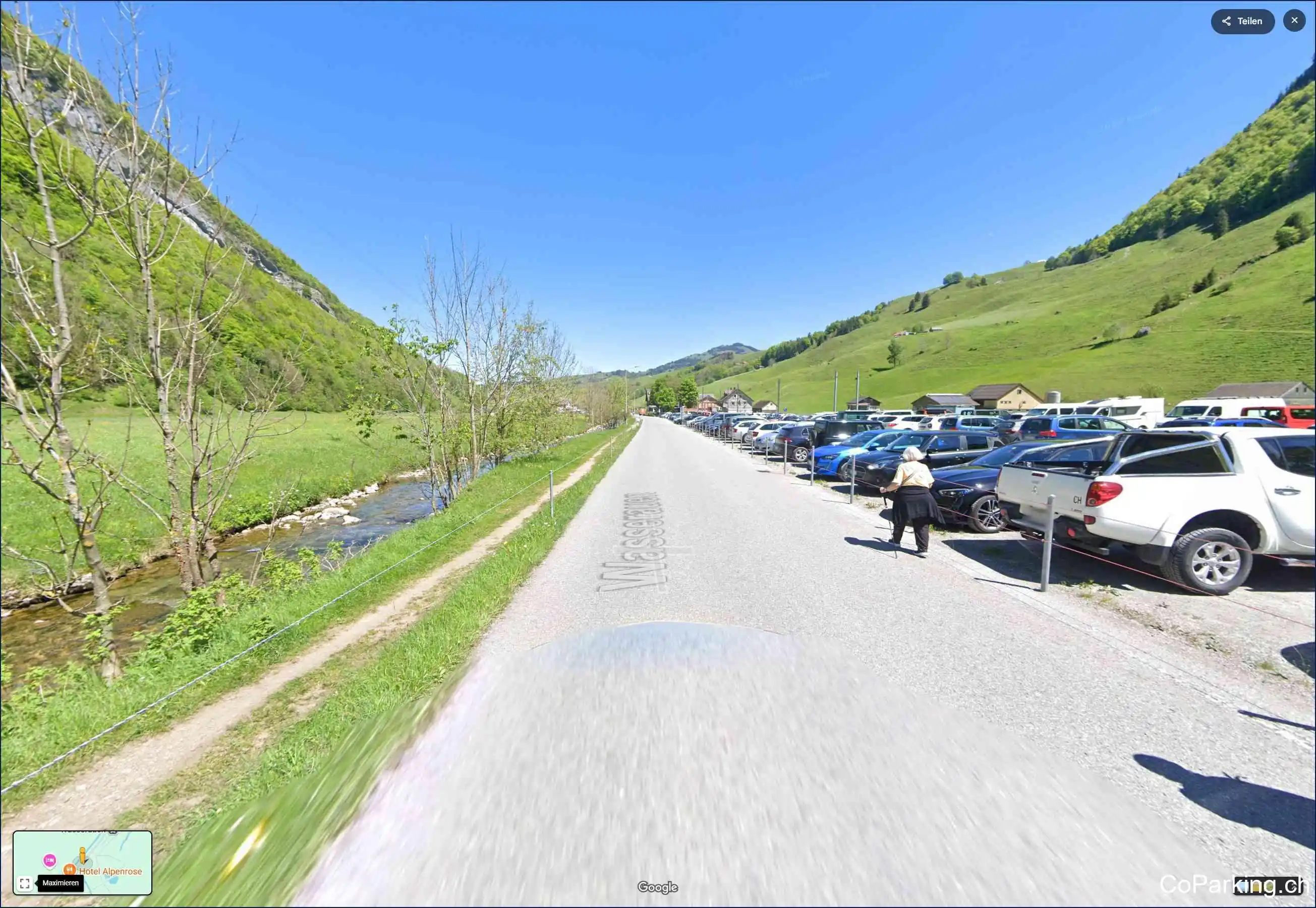 Parking Bahnhof Wasserauen, Schwendetalstrasse, Wasserauen, 9057