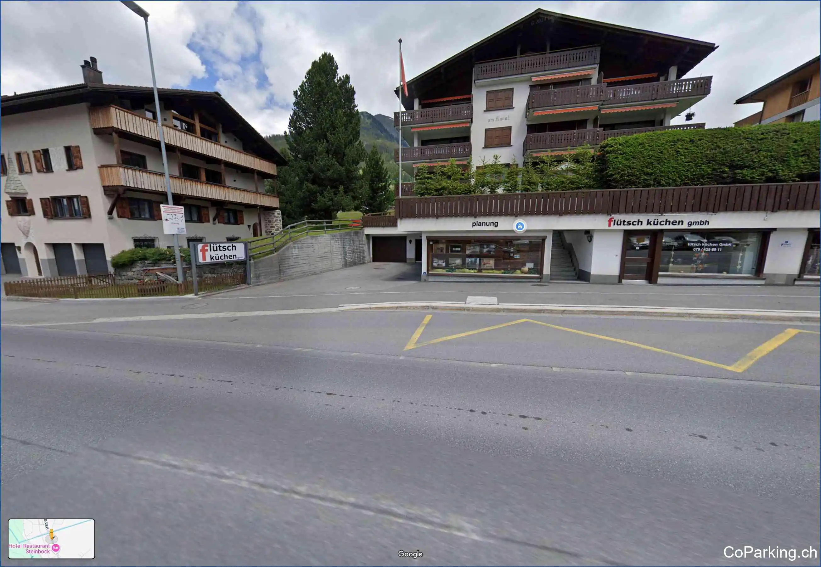 Parking am Kanal, Landstrasse, Klosters, 7250