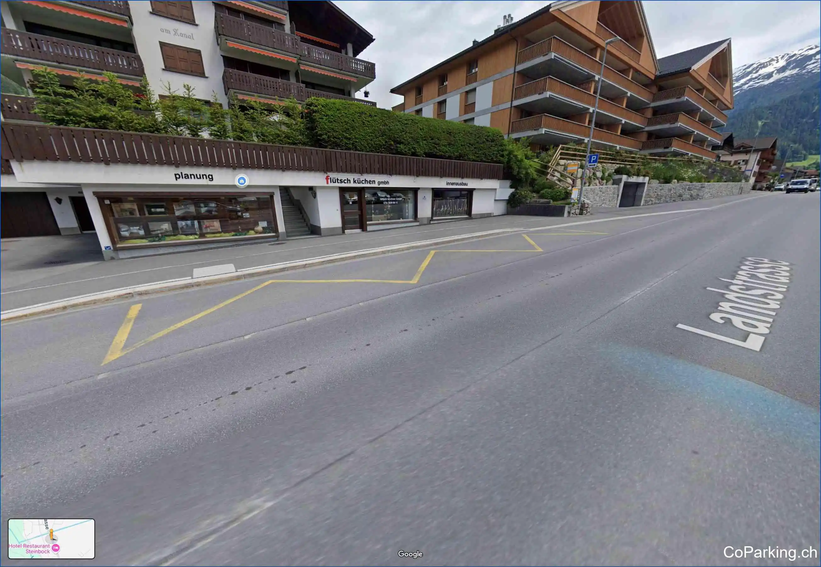Parking am Kanal, Landstrasse, Klosters, 7250