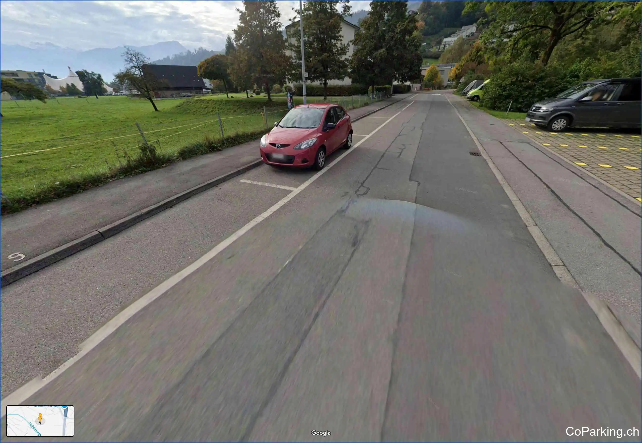 Parking Schulhaus Roggern, Schulhaus Roggern, Kriens, 6010