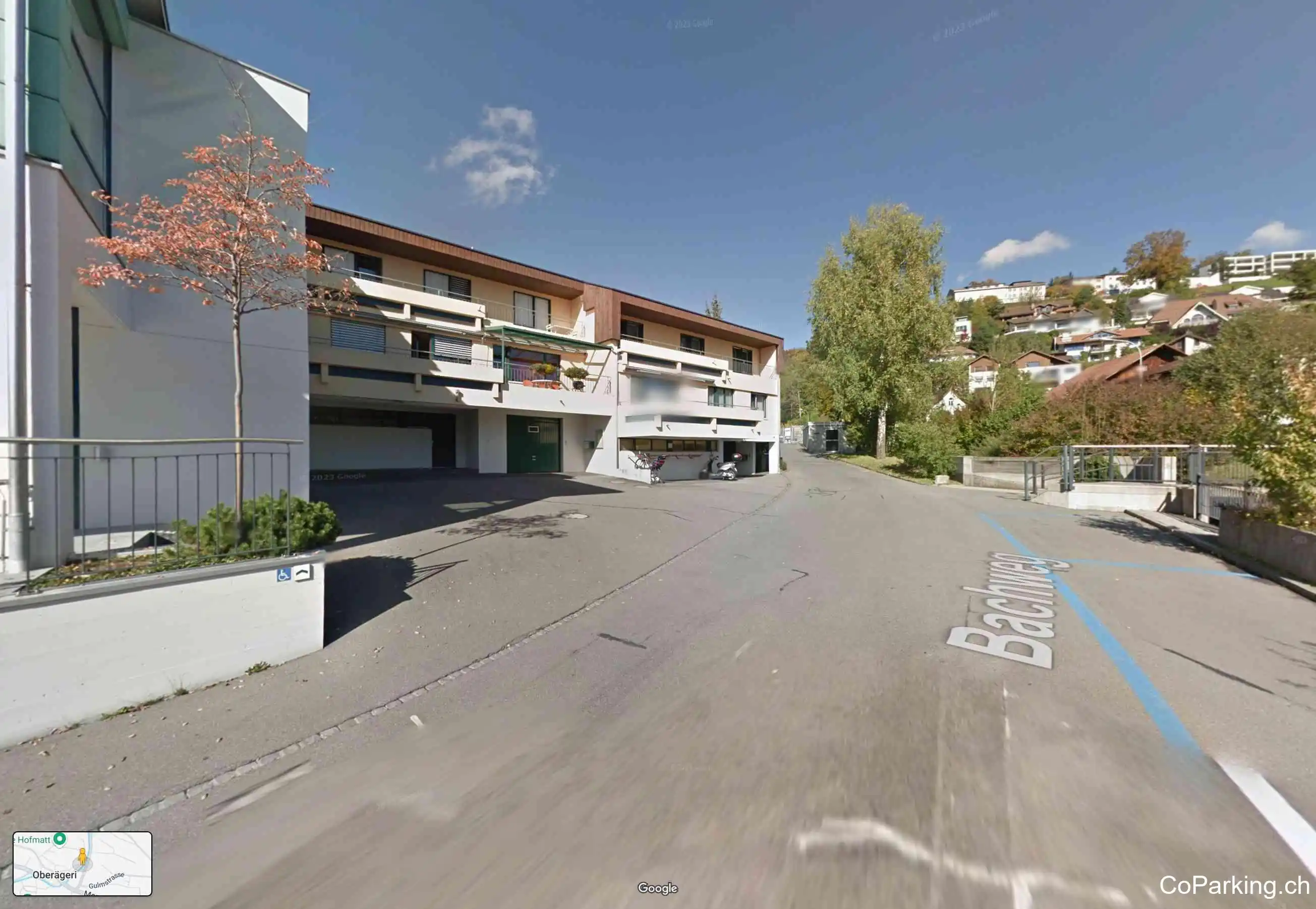 Parking Bachweg/Militärunterkunft, Bachweg, Oberägeri, 6315