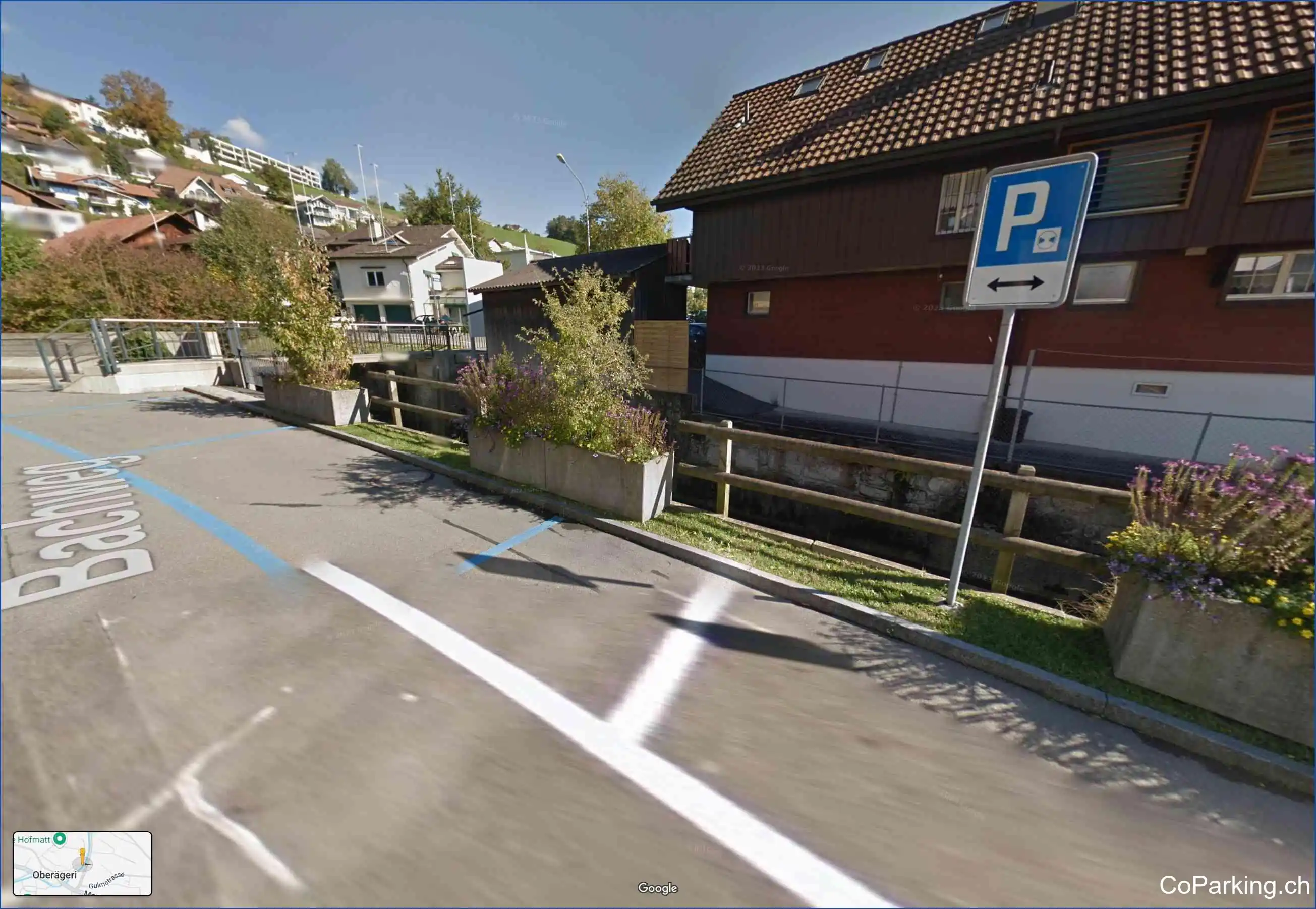 Parking Bachweg/Militärunterkunft, Bachweg, Oberägeri, 6315
