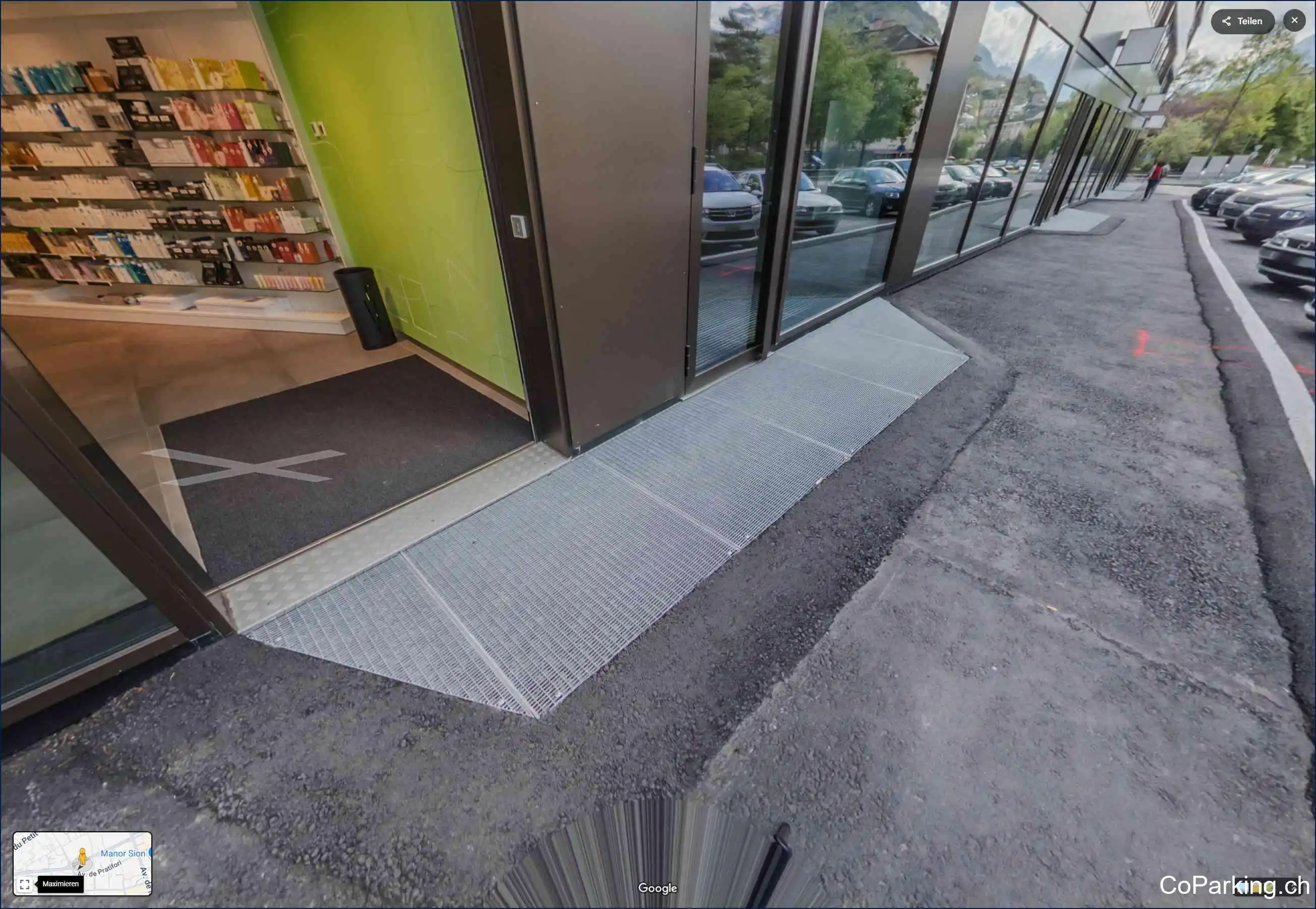 Parking de la Matze, Rue de Lausanne, Sion, 1950