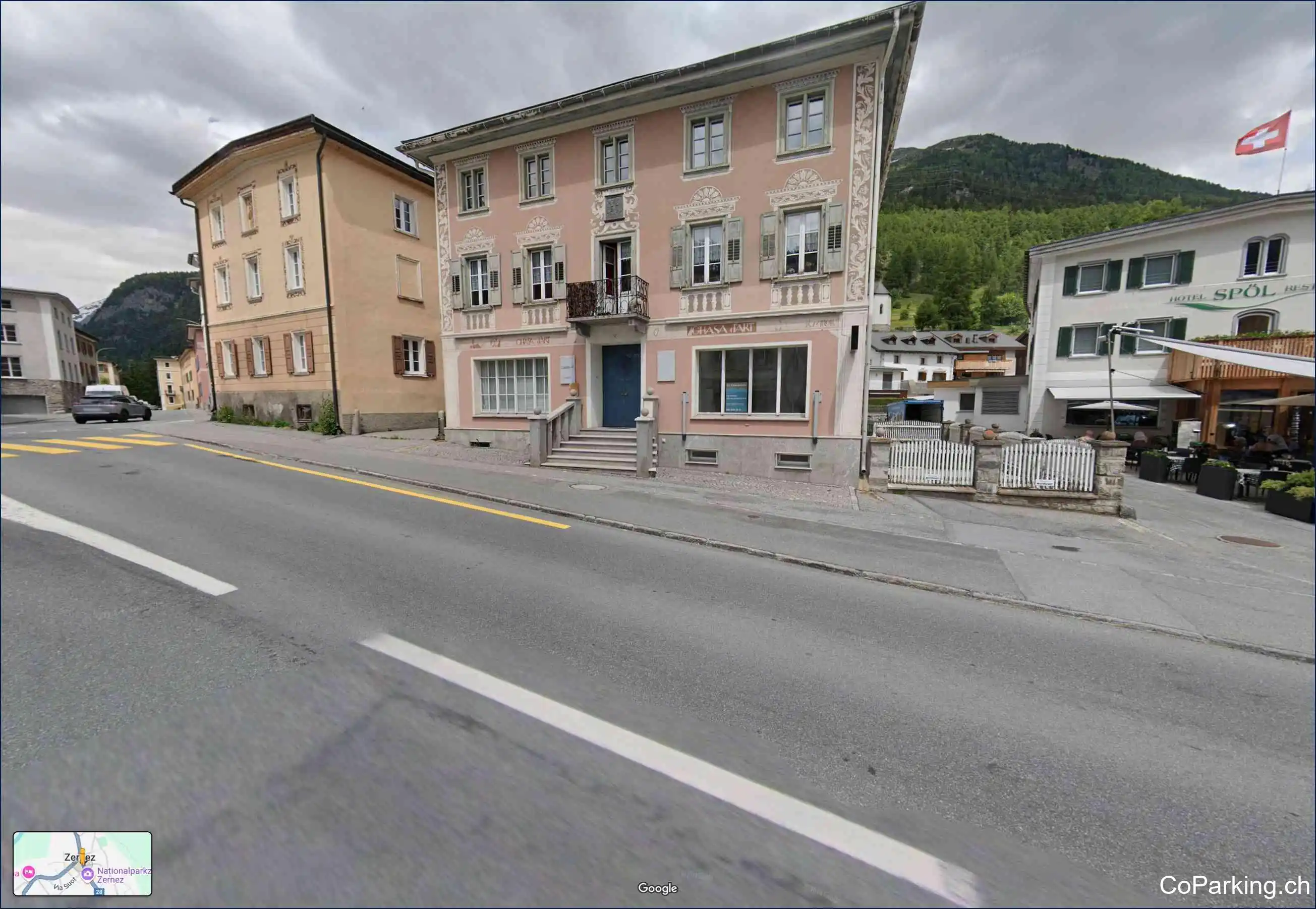 Parking Raiffeisen, Plaz 86, Zernez, 7530