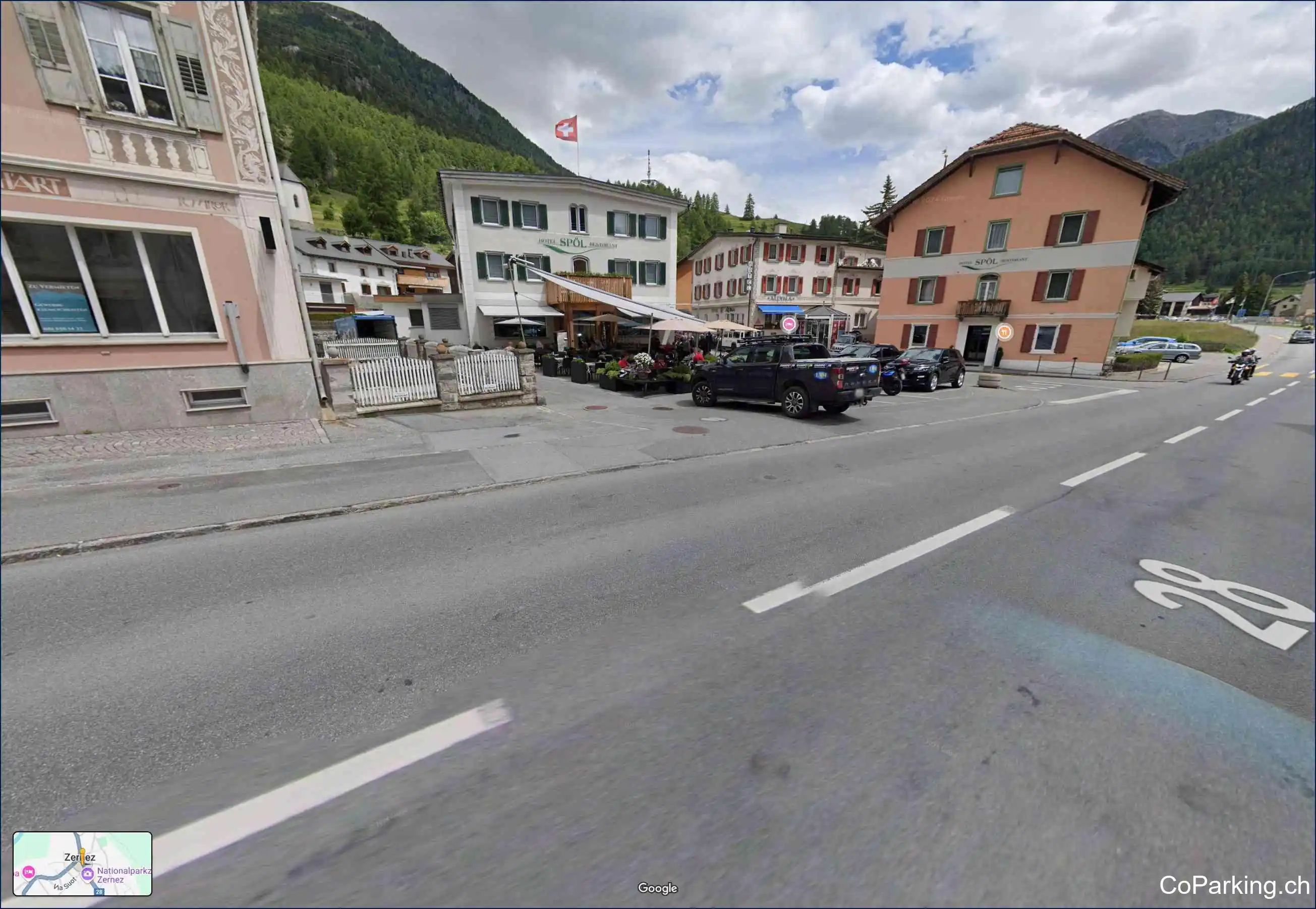Parking Raiffeisen, Plaz 86, Zernez, 7530