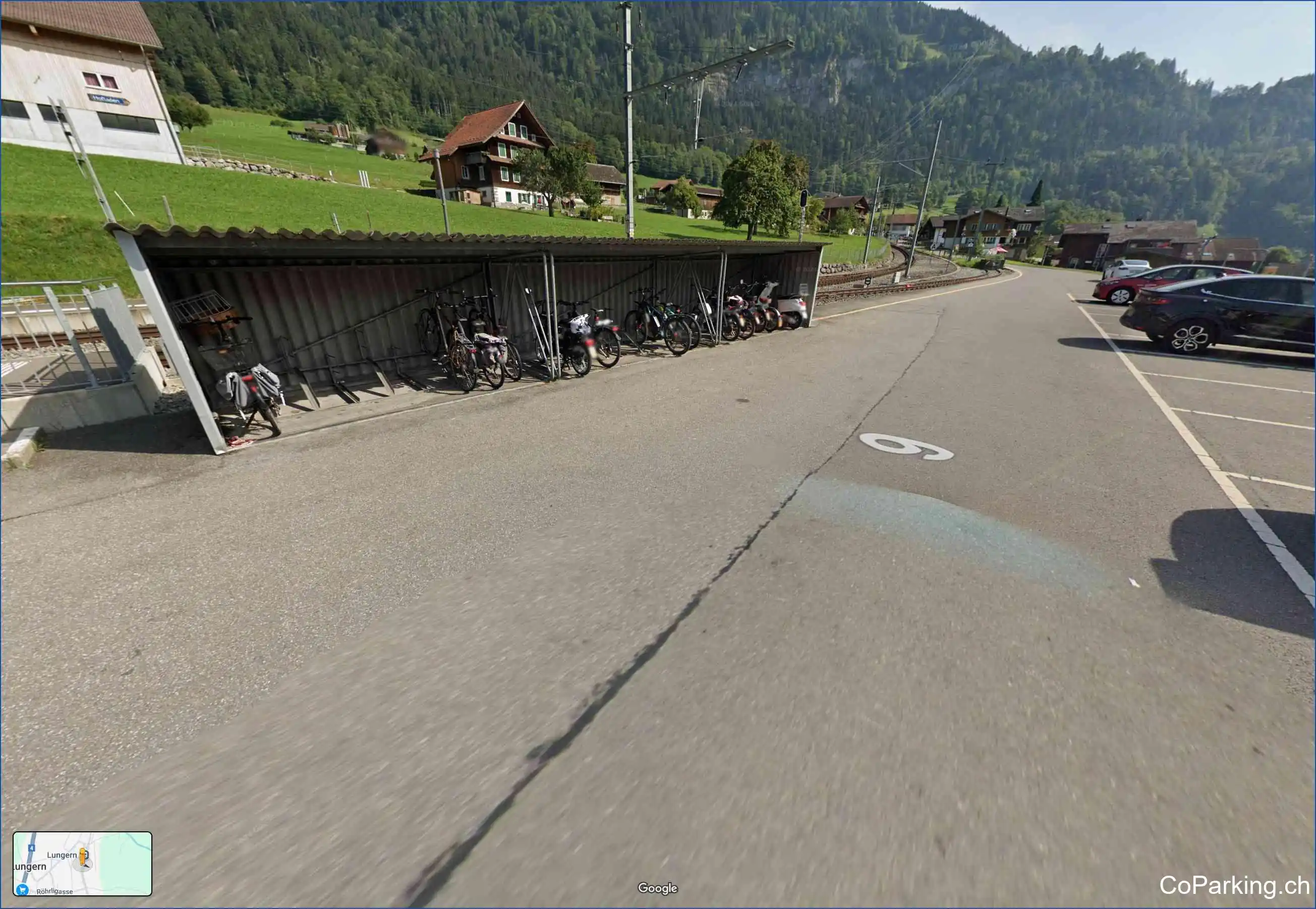 P+Rail Lungern (zb - Die Zentralbahn), Bahnhofstrasse , Lungern, 6078