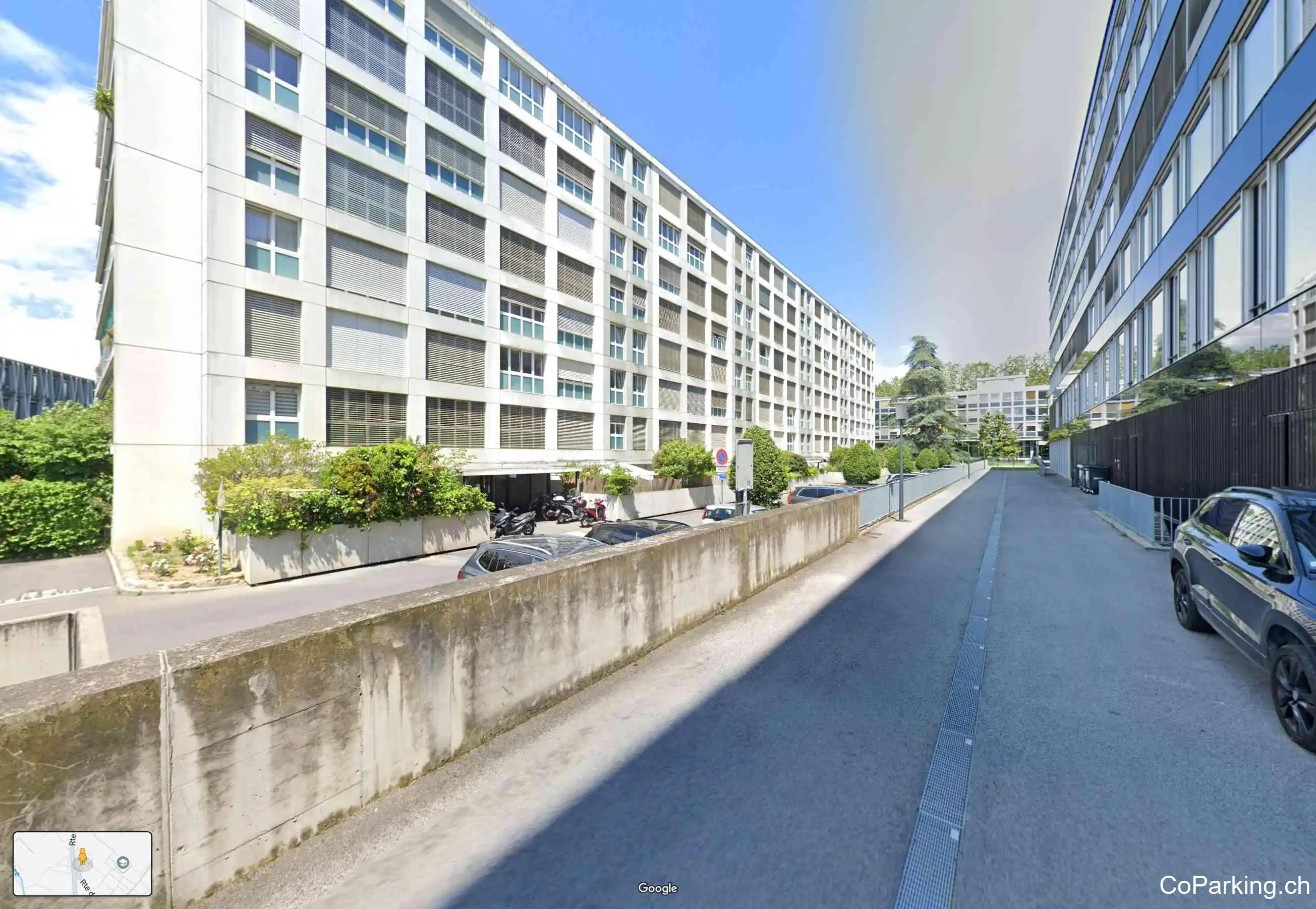 Parking HEG Battelle Extérieur