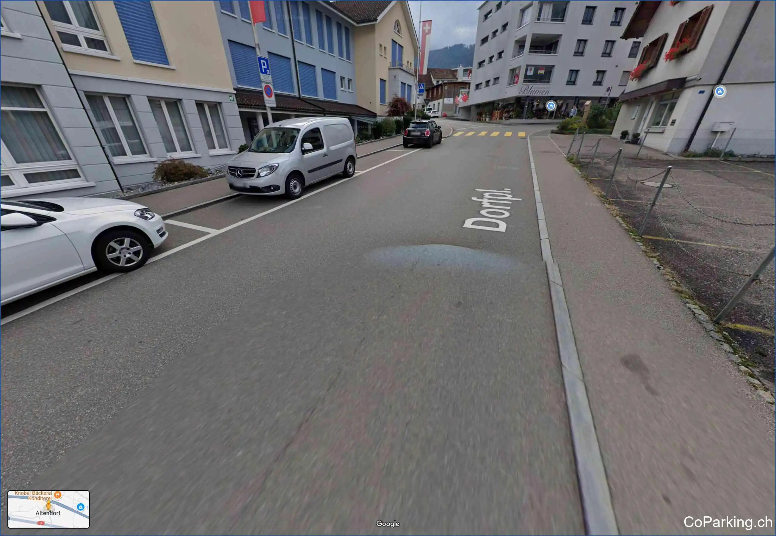 Parking Gemeindeverwaltung, Dorfplatz, Altendorf, 8852