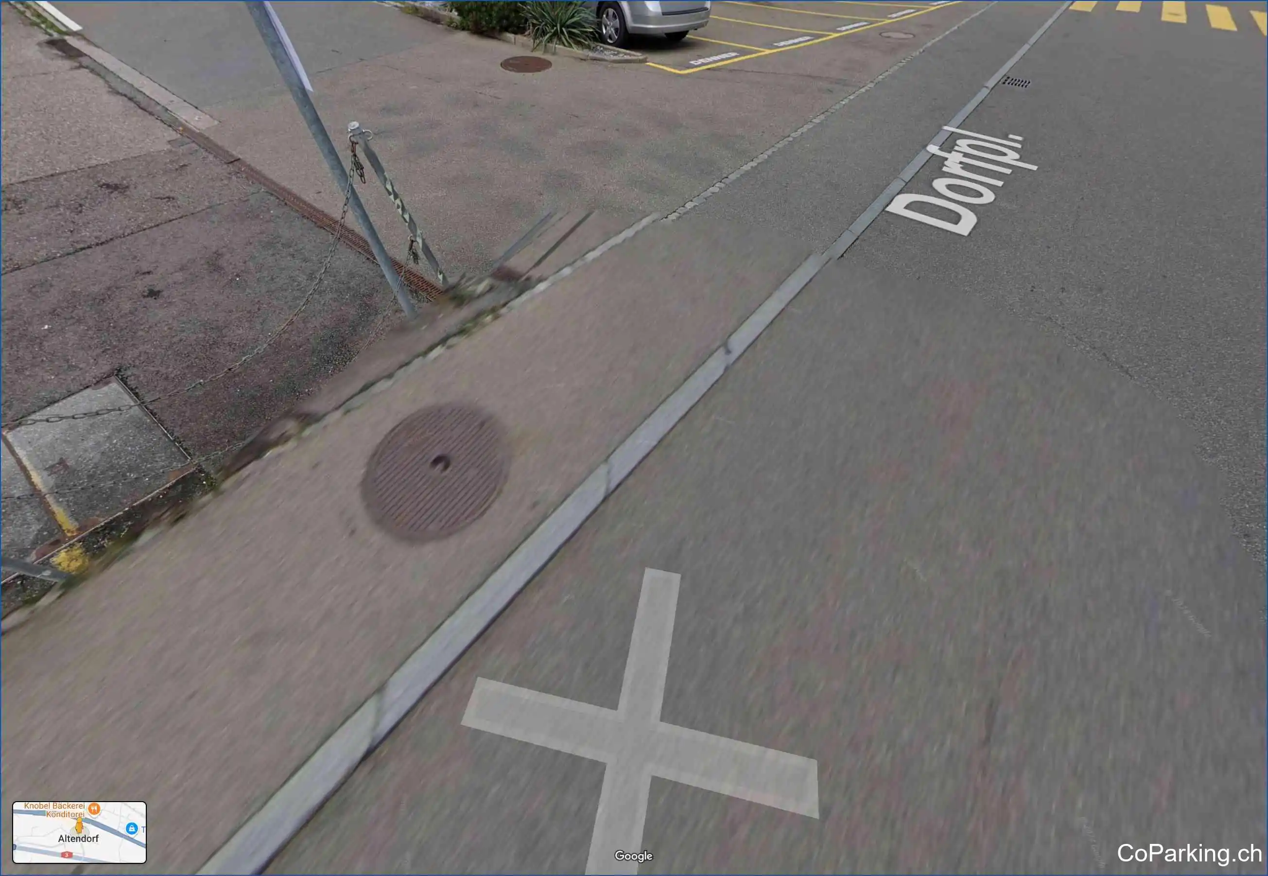 Parking Gemeindeverwaltung, Dorfplatz, Altendorf, 8852