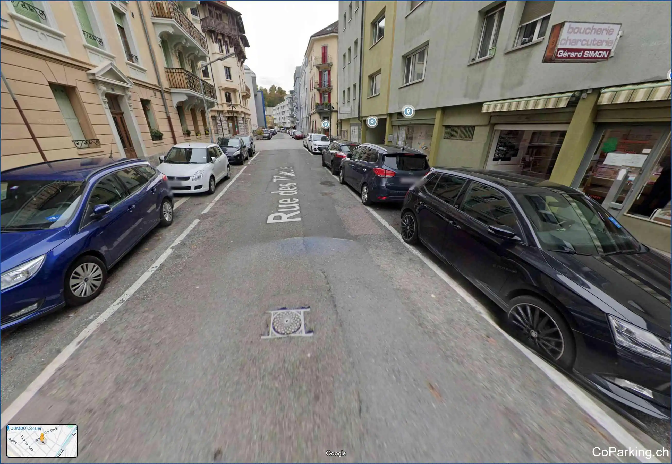 Parking Rue des Tilleuls, Rue des Tilleuls, Vevey, 1800