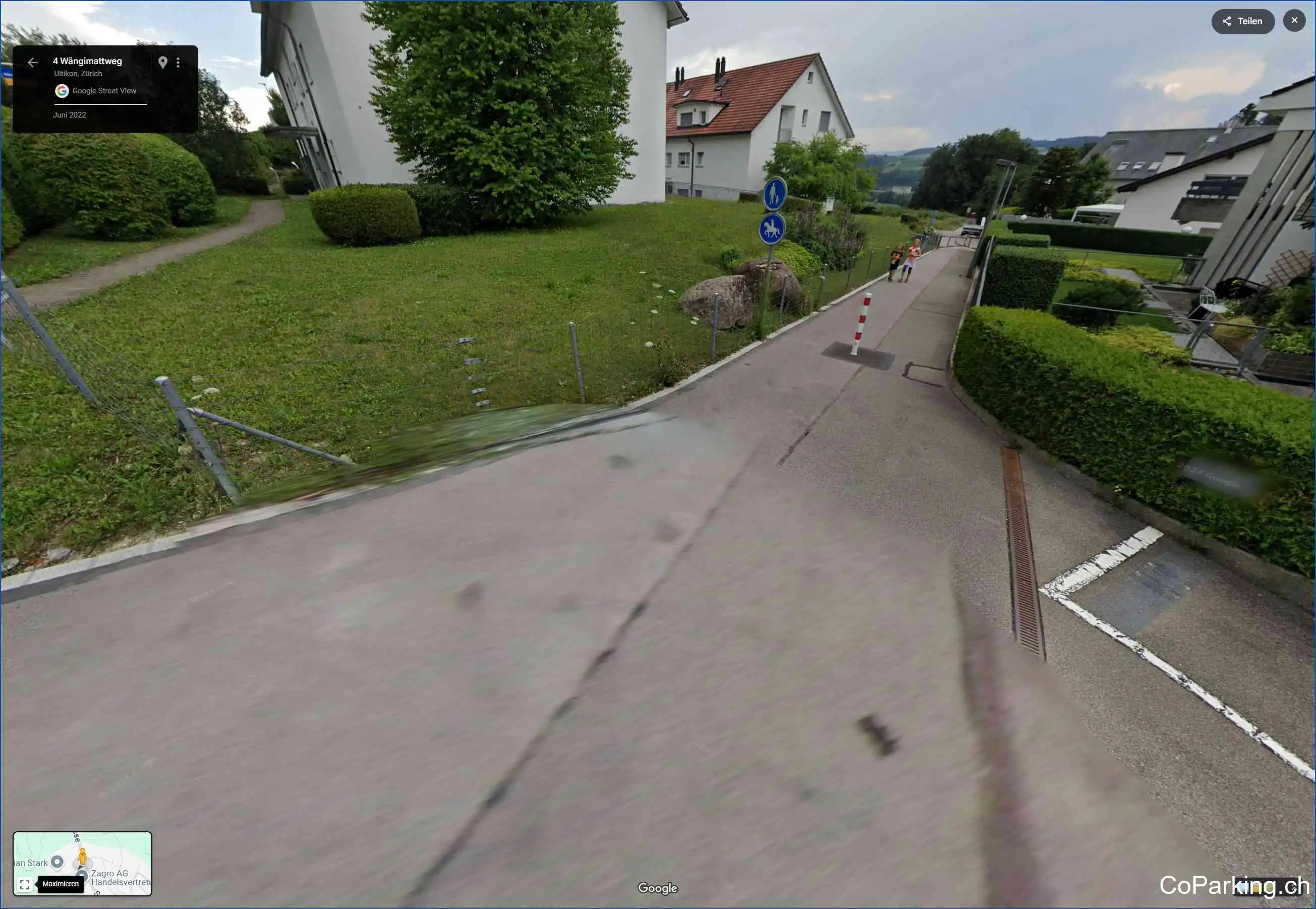 Parking Wängimattweg, Wängimattweg, Uitikon, 8142