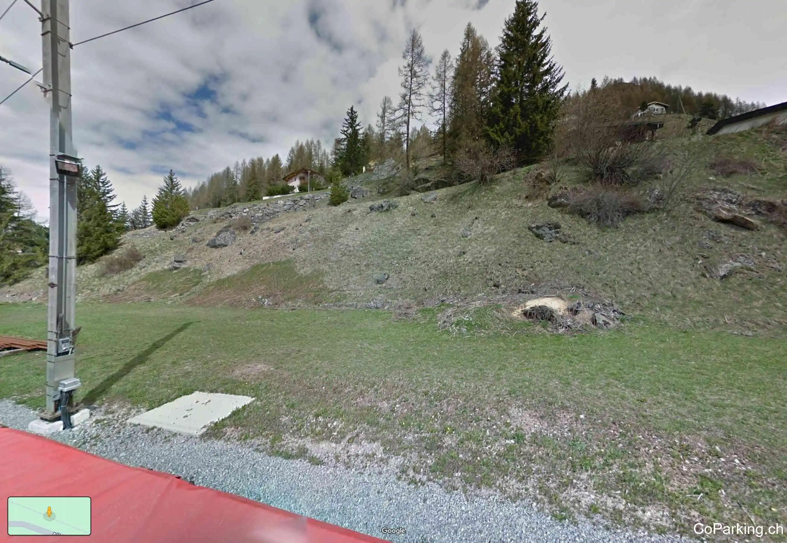 Parking Albulastr., Albula Passstrasse, Bergün, 7482