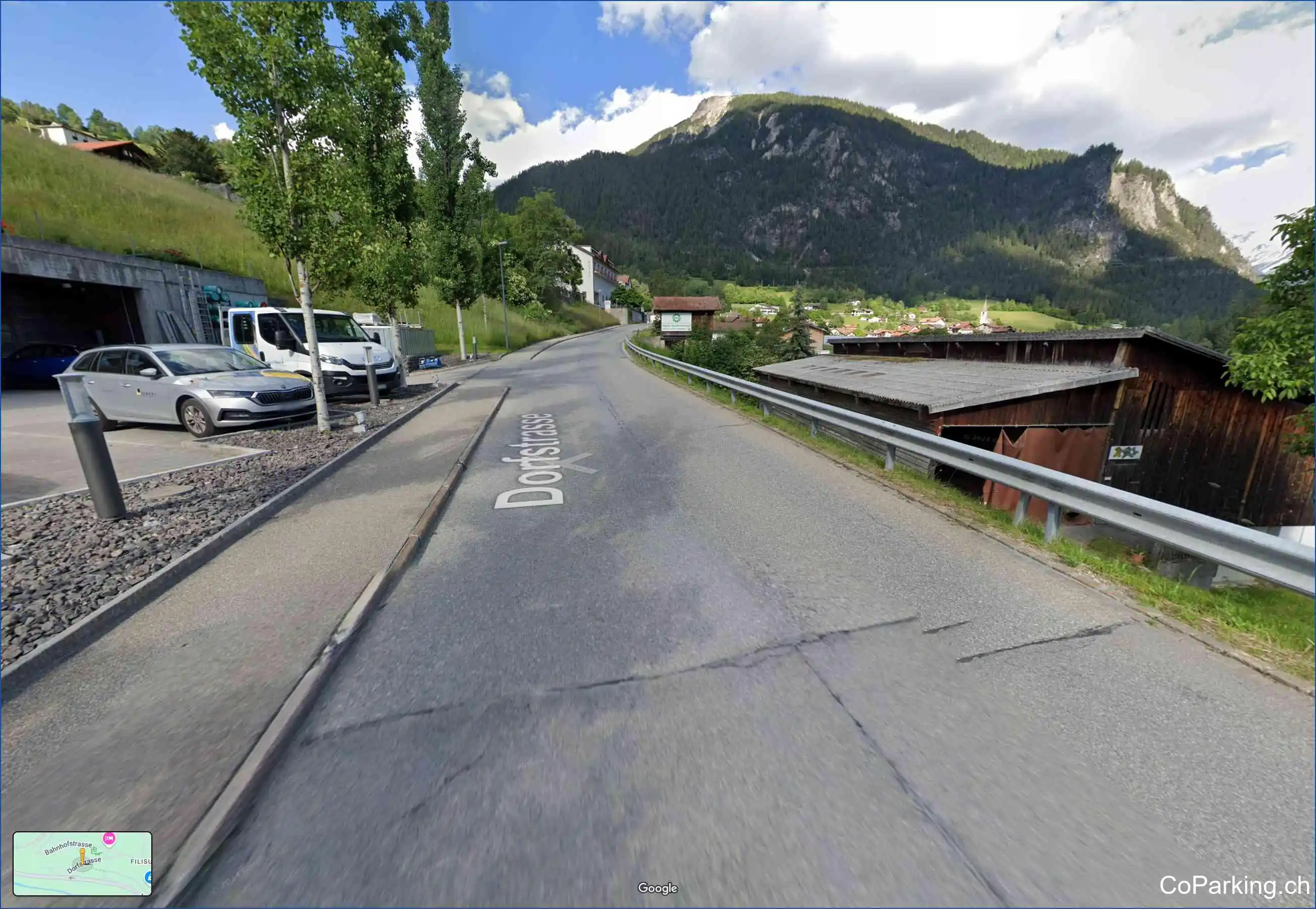 Parking Dorfstr., Dorfstrasse, Filisur, 7477