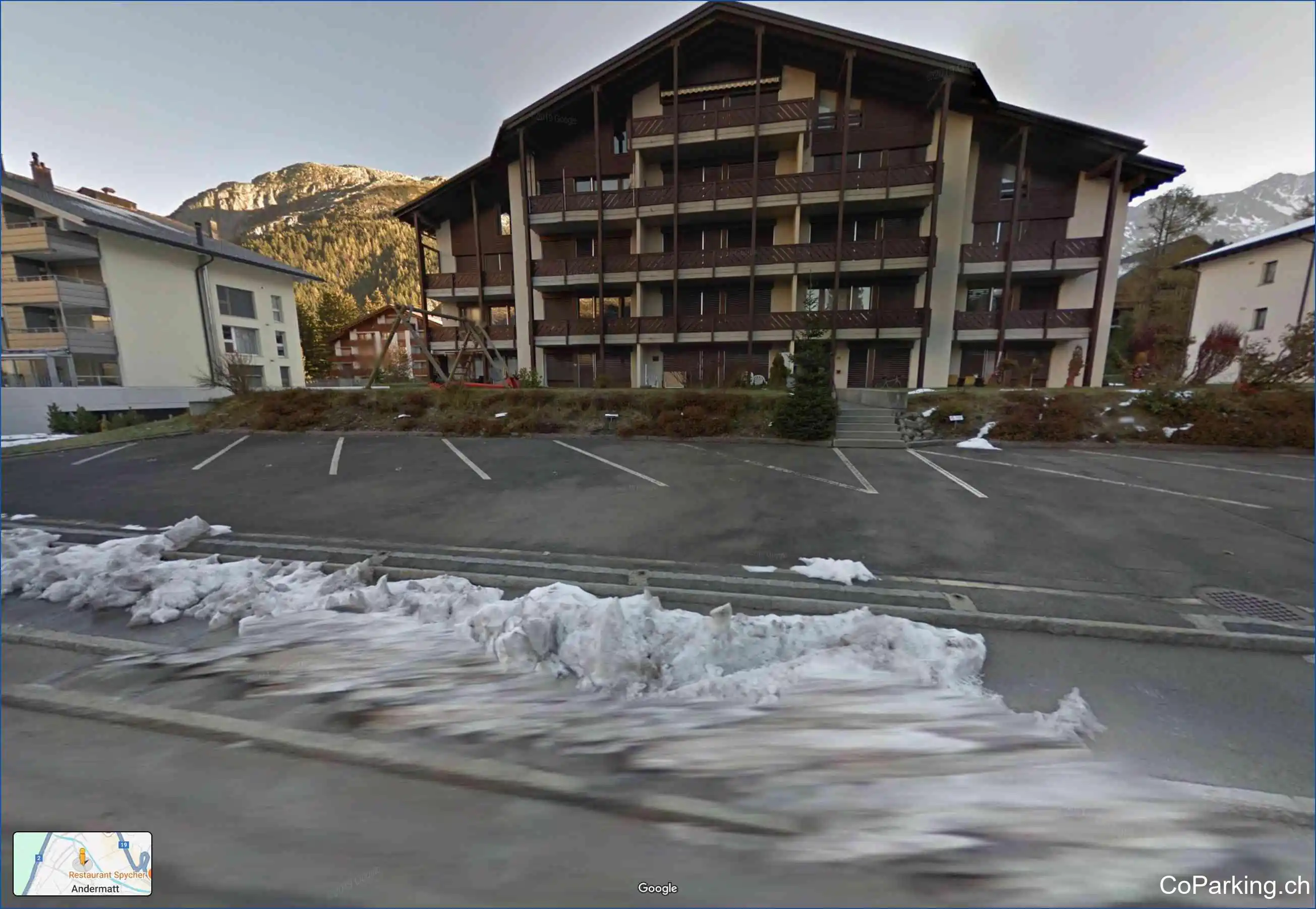 Parking Bahnhofstr., Bahnhofstrasse, Andermatt, 6490