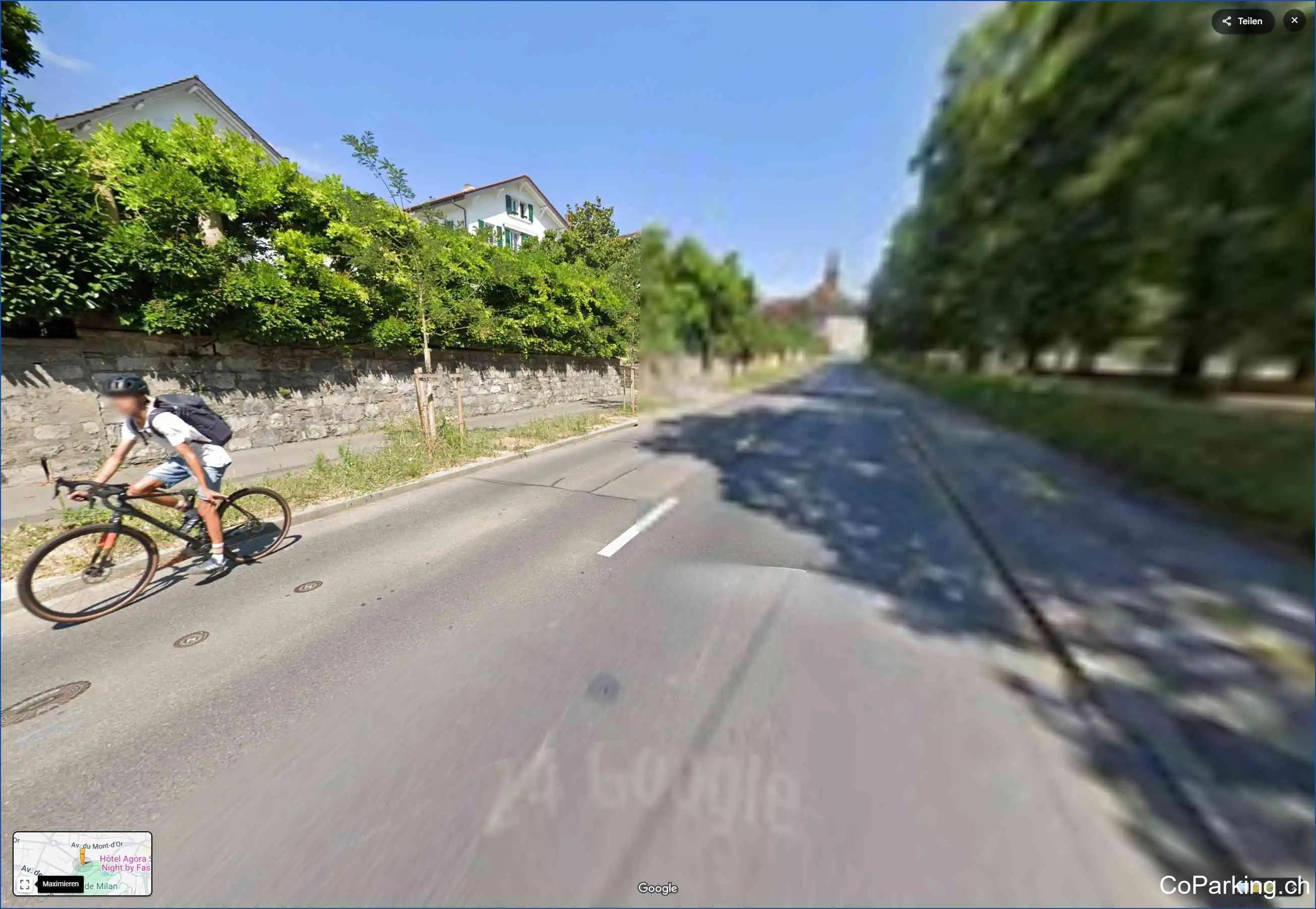 Parking Ave. de Milan, Avenue de Milan, Lausanne, 1007