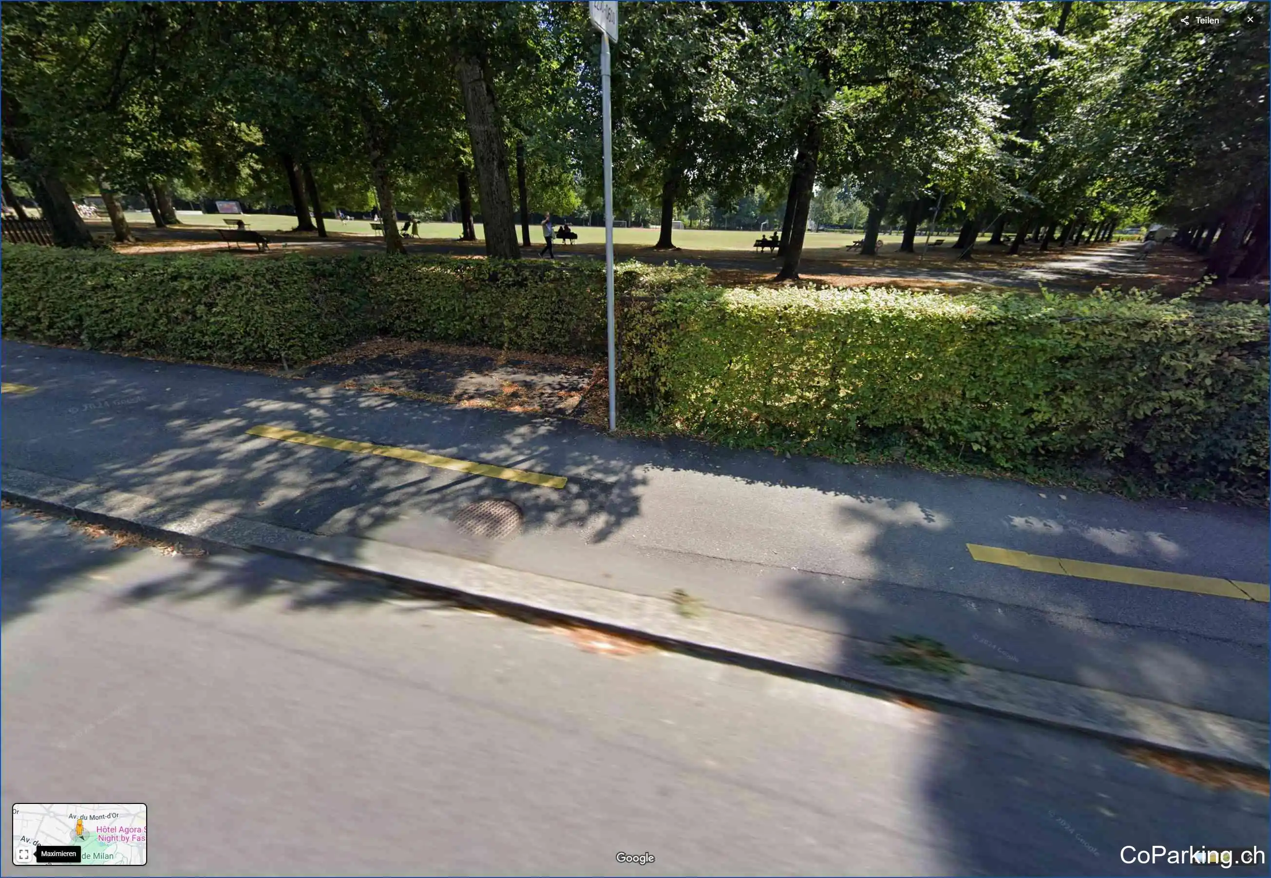 Parking Ave. de Milan, Avenue de Milan, Lausanne, 1007