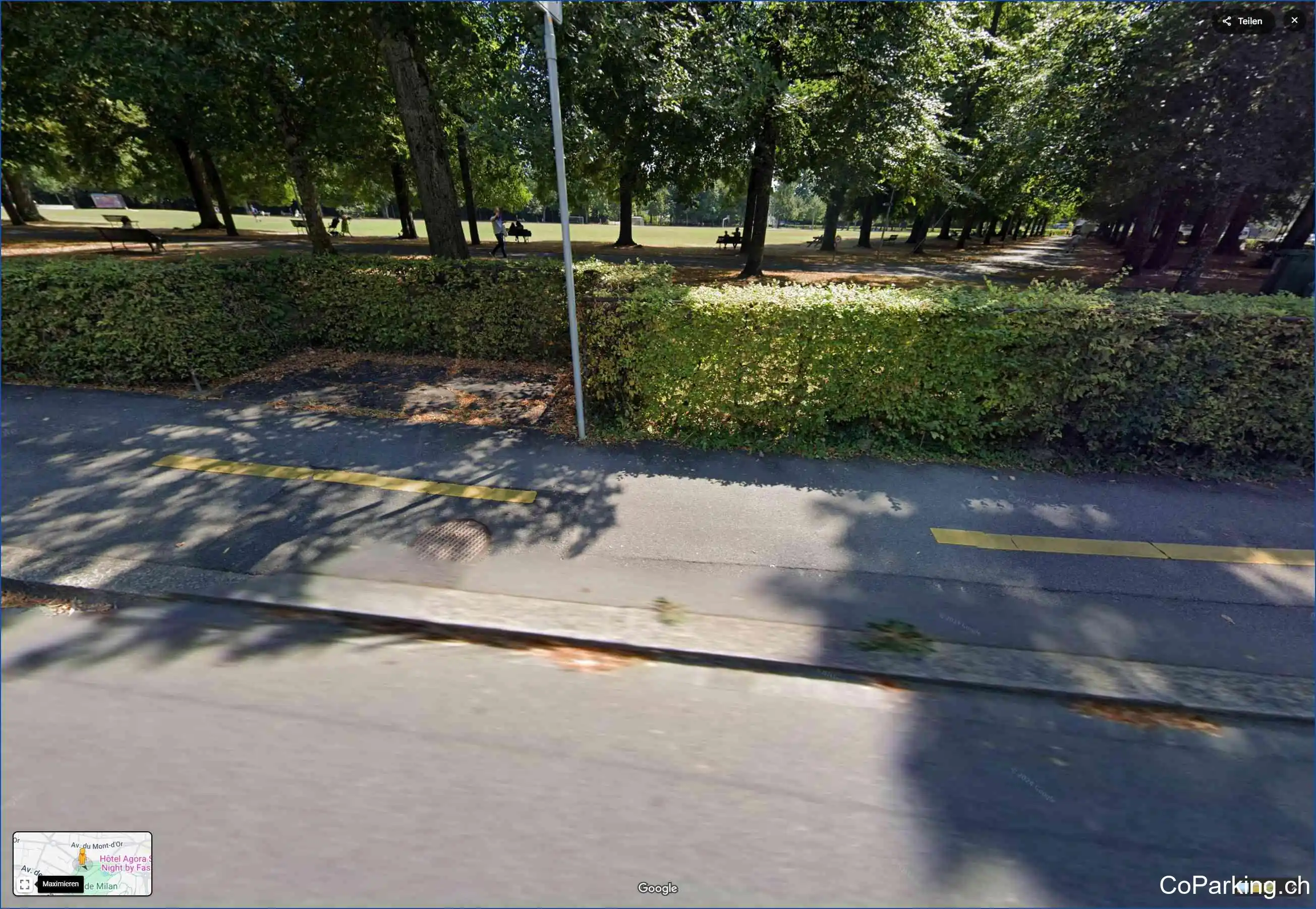 Parking Ave. de Milan, Avenue de Milan, Lausanne, 1007