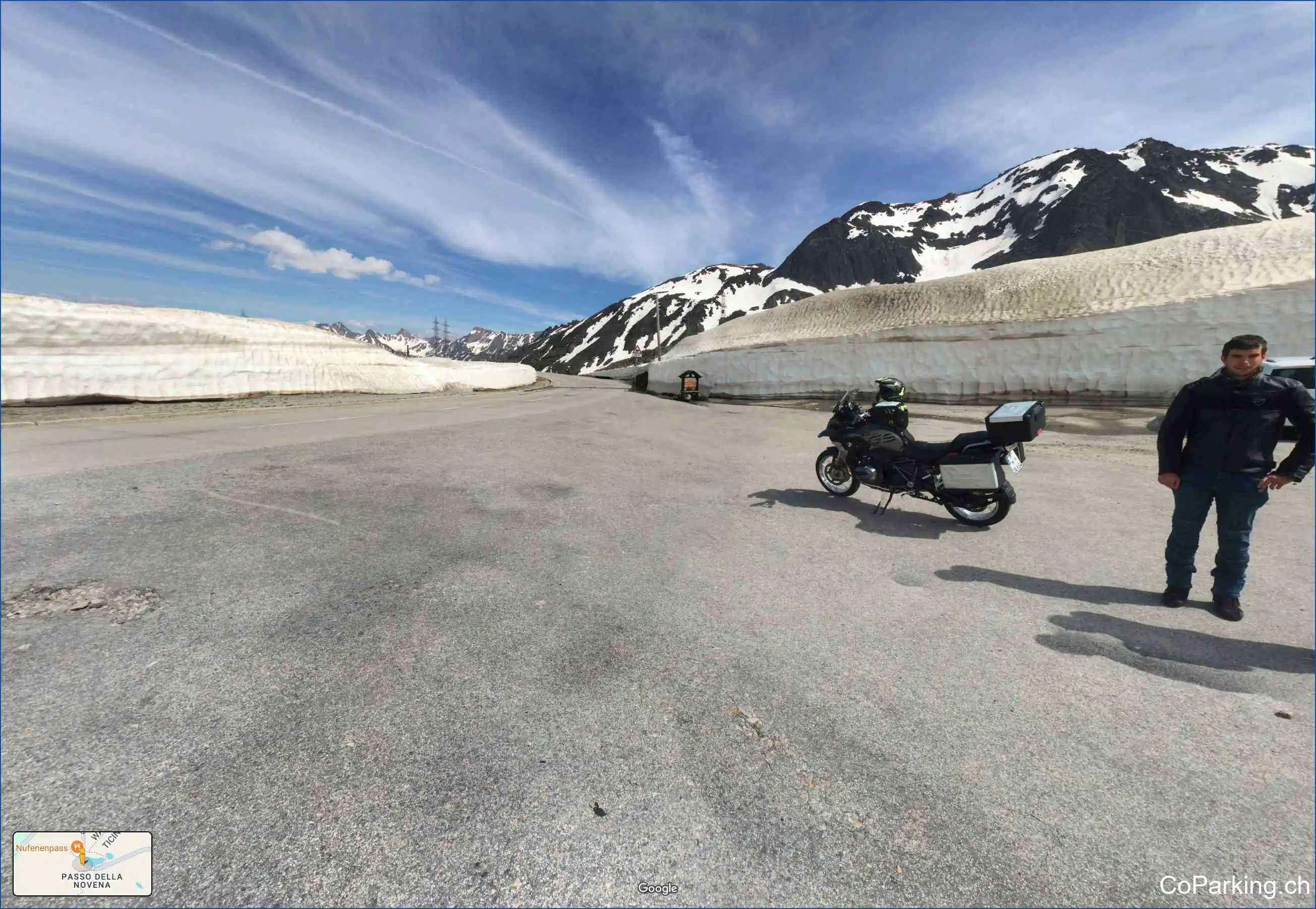 Parking Nufenenpass Passhöhe, Passstrasse, Ulrichen - Airolo, 3988