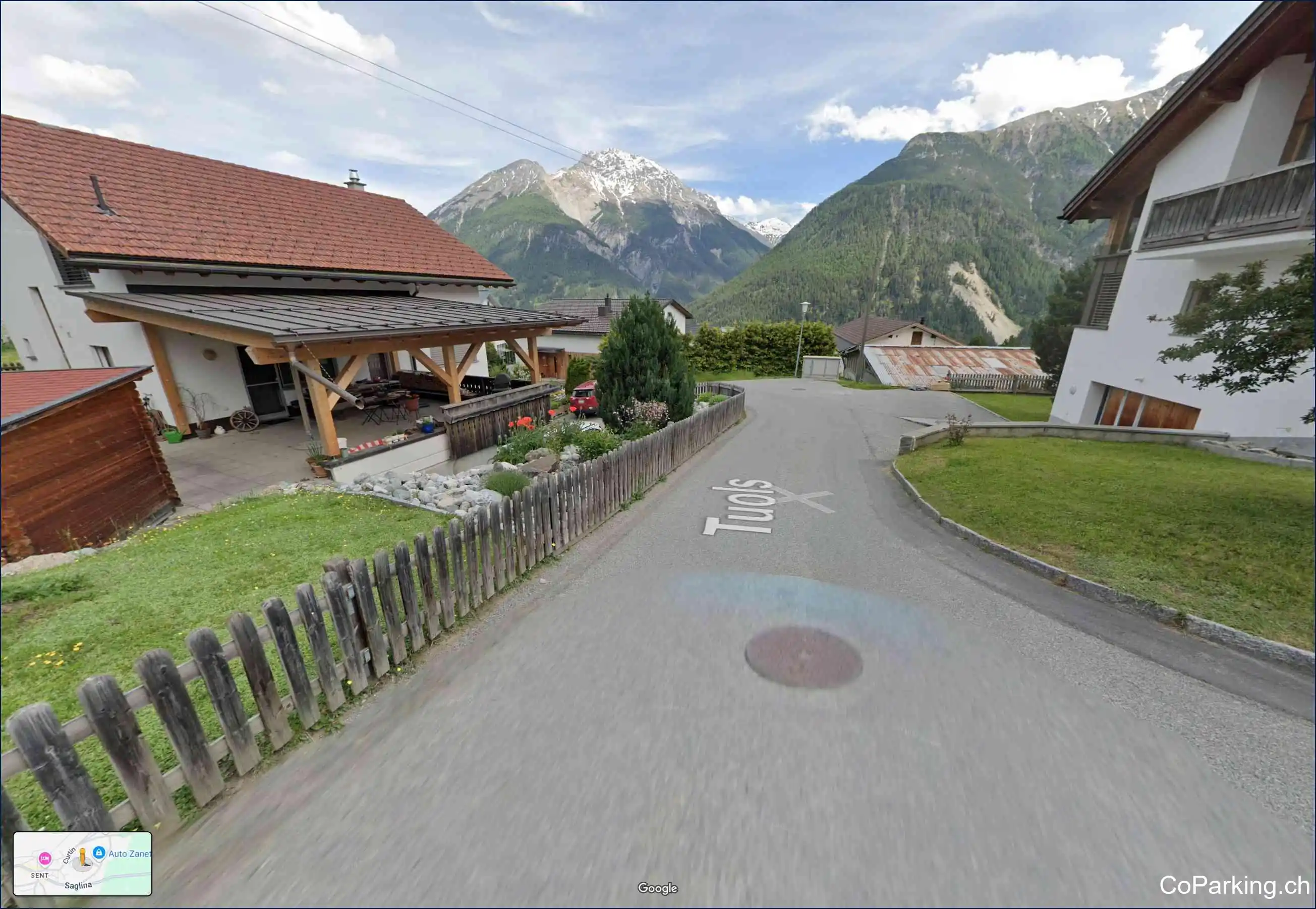 Parking Fussballplatz, Curtin Sot, Sent, 7554